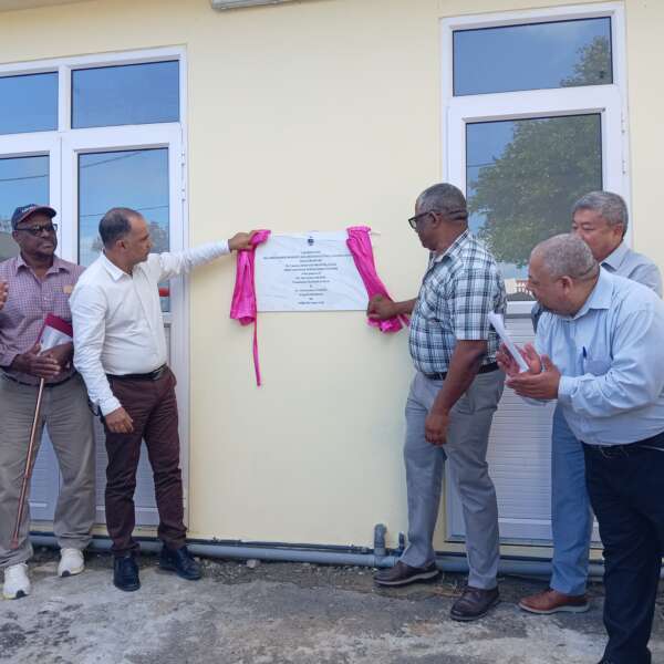 Inauguration of a new kitchen at the Dr. Christopher Prudence Area Health Centre La Ferme